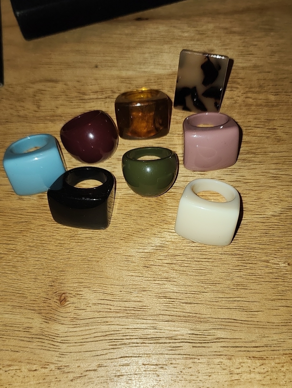 Resin Ring Set Colorful - Picture 6 of 6